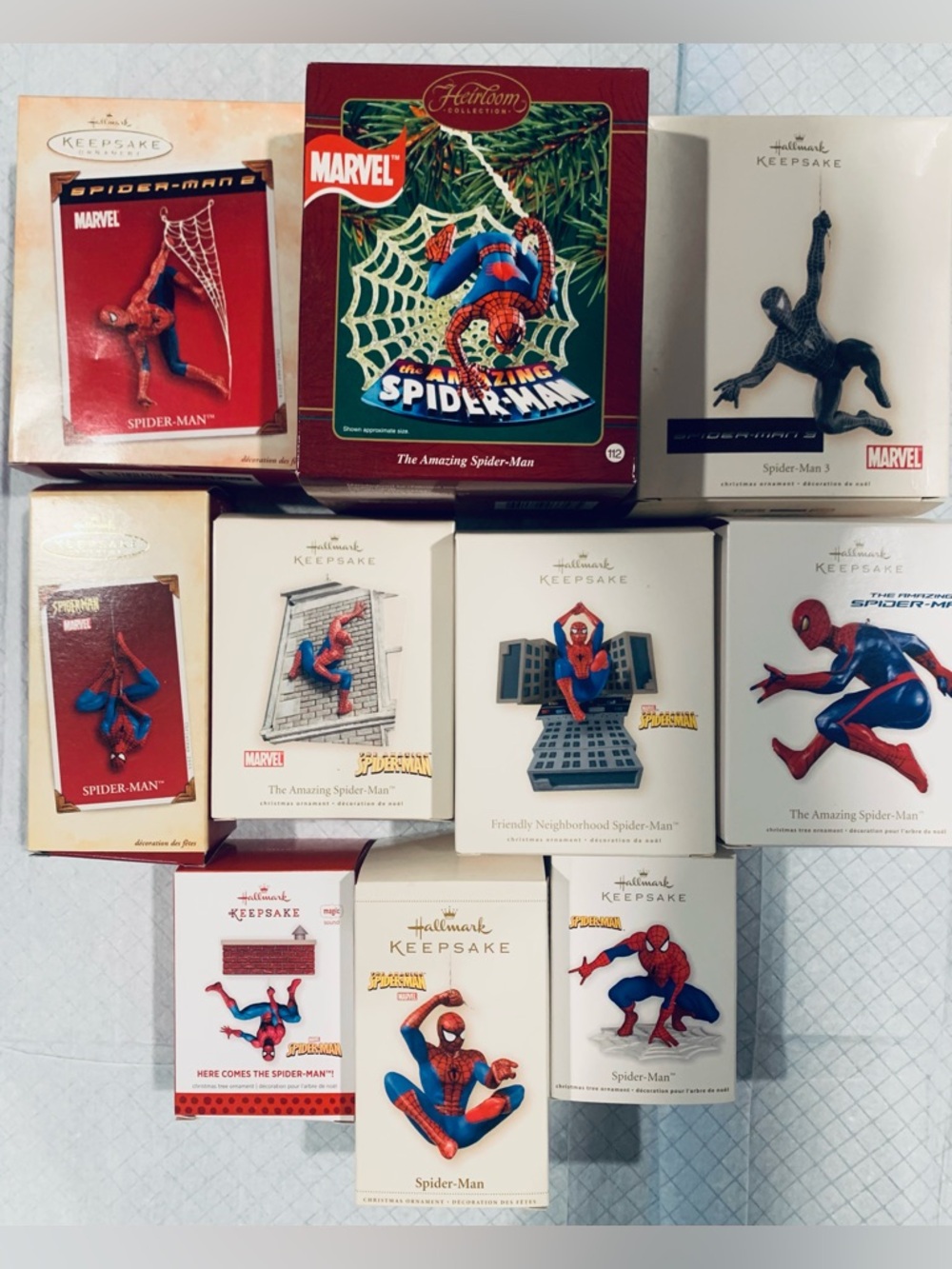 Huge Bundle of Hallmark Spider-Man Keepsake Ornaments